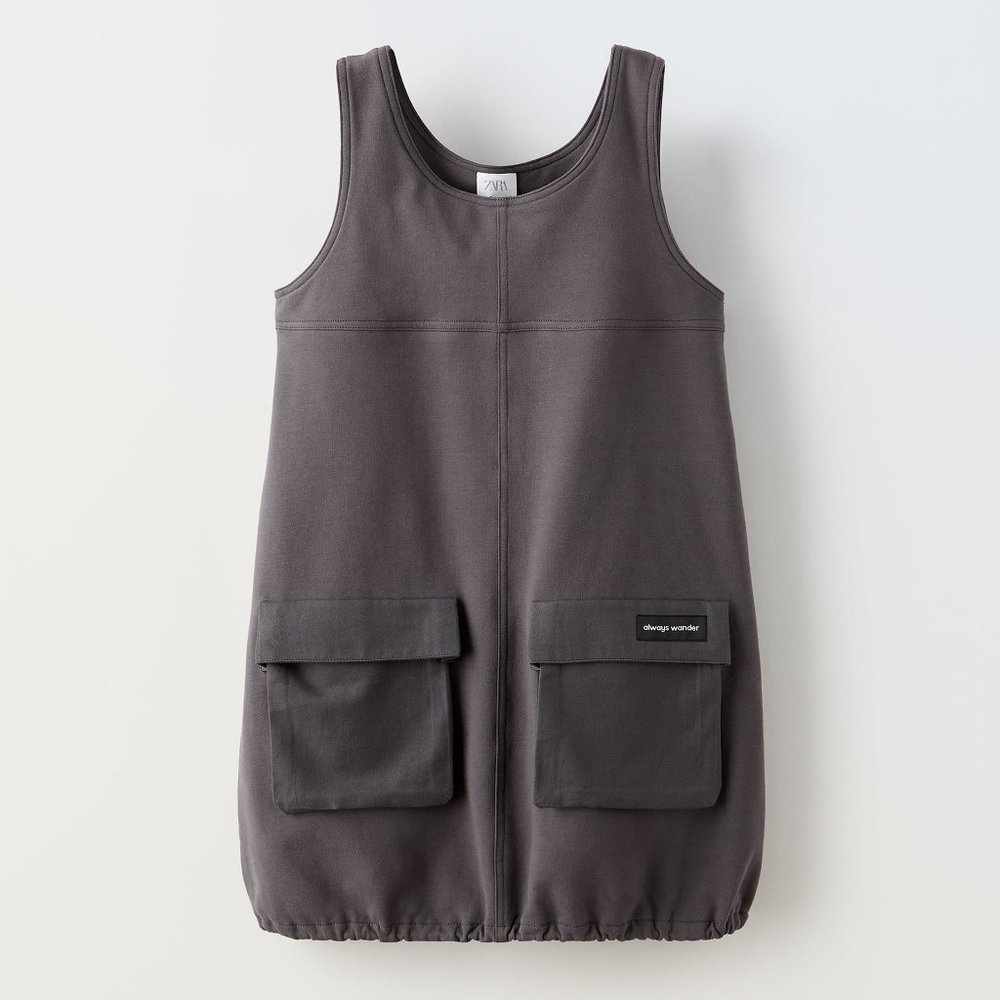 🆕 ZARA PLUSH BALLOON PINAFORE DRESS | ZARA GIRL